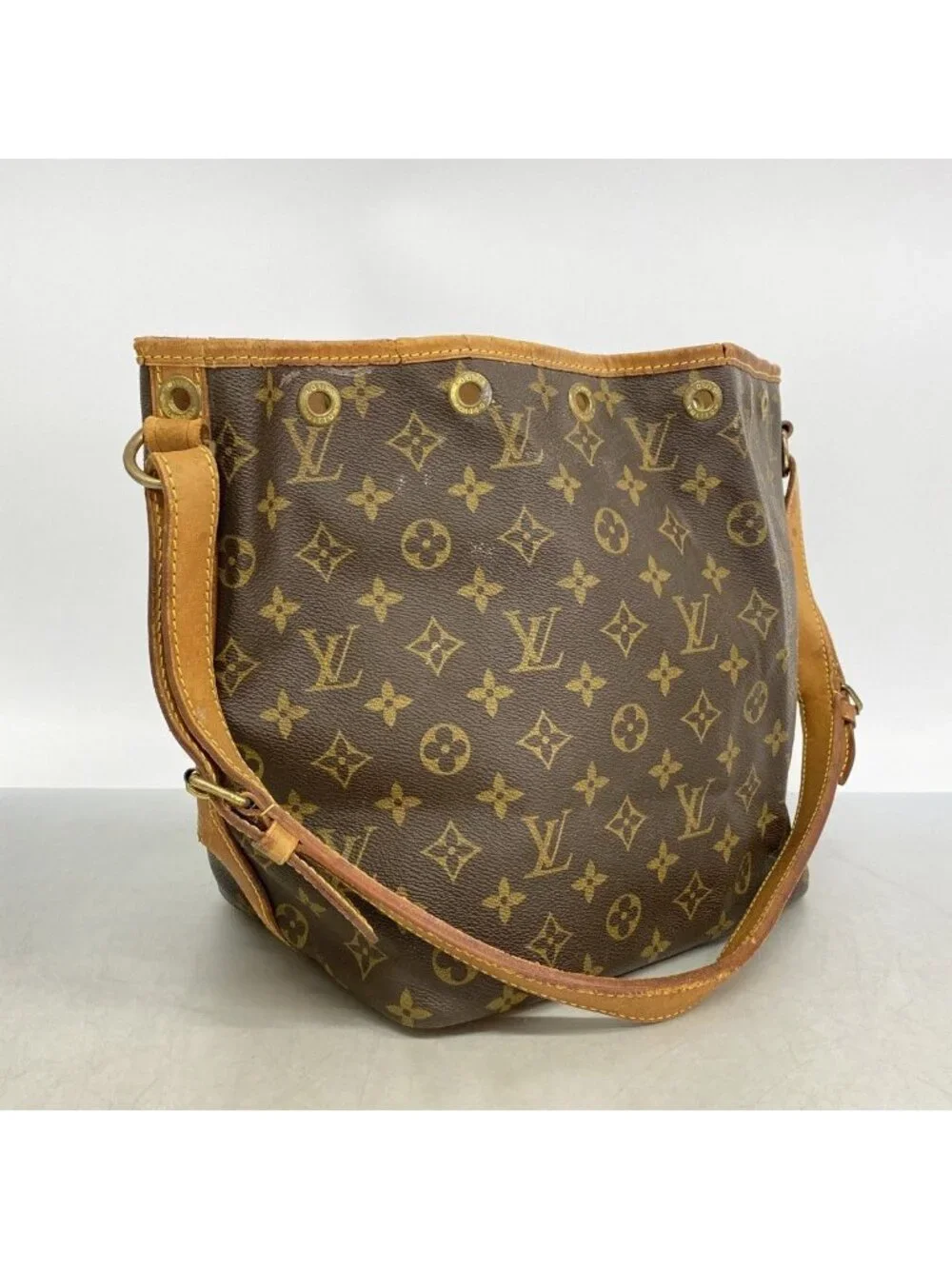 Louis Vuitton Shoulder Bag Monogram Petit Noe Brown